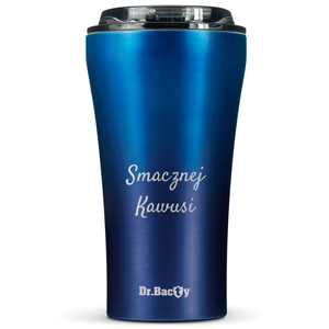 Dr.Bacty Apollo 2.0 thermal coffee mug - Tasty coffee - 360 ml - Monaco Blue