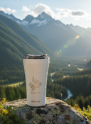 Thermal Coffee Mug Dr.Bacty Apollo 2.0 360 ml "Dziewanna" – White