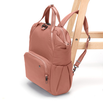 Pacsafe Citysafe CX Econyl Anti-Diebstahl-Rucksack für Frauen - rosa