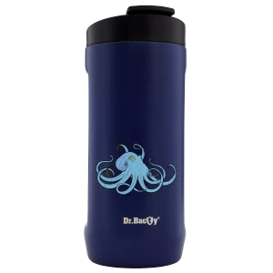 Thermalbecher Dr. Bacty Notus mit Oktopus - marineblau