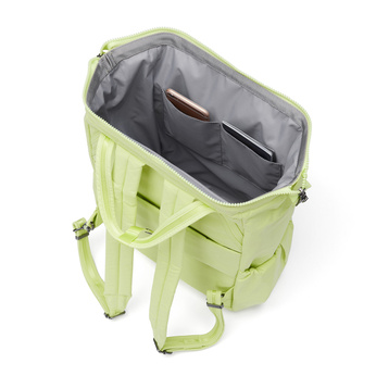 Pacsafe Citysafe CX Econyl Anti-Diebstahl-Rucksack für Frauen - lindgrün