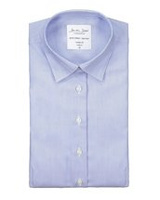 Feine Twill kaliforniensübergreifende moderne fit hellblaue Marke, blau