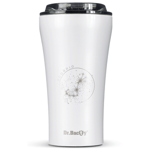 Dr.Bacty Apollo 2.0 Thermokaffeebecher - Scorpio - 360 ml - Weiß glänzend