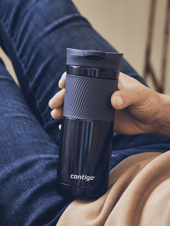 Contigo Byron 590ml Thermobecher mit Gravur - Schwarz