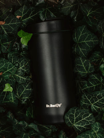 Thermal coffee mug 2-in-1 Dr.Bacty Notus 360 ml - black - after sales