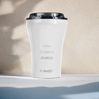 Dr.Bacty Apollo keramikbeschichteter Kaffeebecher 227 ml - weiß