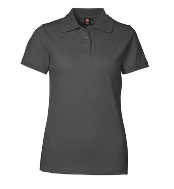 Piqué polo shirt stretch charcoal