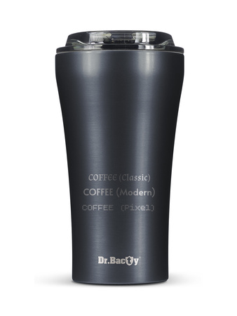 Dr.Bacty Apollo 2.0 keramikbeschichteter Kaffeebecher 360 ml - Gunmetal