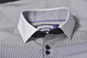 Purple shirt with a bowtie, size 42 regular fit, by FROST, blue/white.