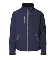 Soft shell jacket contrast ID - Granatowy