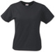 Women's T-shirt Ladies Heavy T-Shirt by Printer - Black.