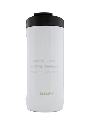 Kubek termiczny z grawerem Dr.Bacty Notus 360 ml -  biały