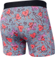 Men's quick-drying SAXX VIBE Boxer Briefs with hearts - gray.