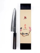 Aka Tori Damaszener-Chefmesser 8" mit Gravur - Tokyo Black