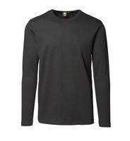 T-shirt - splot interlock długi rękaw marki ID, Czarny