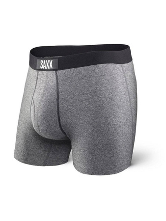 Herrenunterhosen bequem SAXX ULTRA Boxer Brief Fly - grau meliert