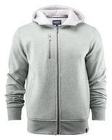Männliches Sweatshirt mit Harvest Parkwick Kapuze, grau