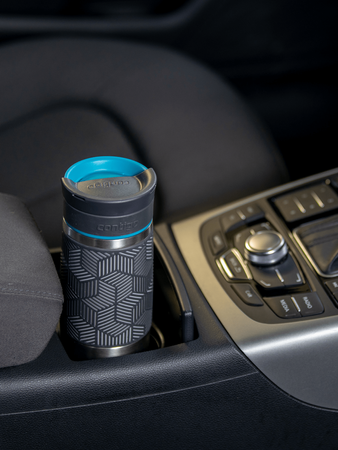 Thermal mug Contigo Transit (Metra) with custom inscription- engraved - Silver