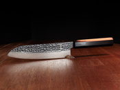 Exclusive Aka Tori Tokyo Black 7" Santoku Knife – Damascus Steel Business Gift with Custom Engraving Option