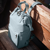 Diebstahlsicherer mini-rucksack für frauen pacsafe citysafe cx mini backpack econyl - schwarz