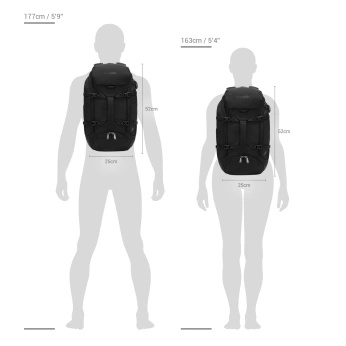 Anti-theft tourist backpack Pacsafe Venturesafe EXP35 - dark gray