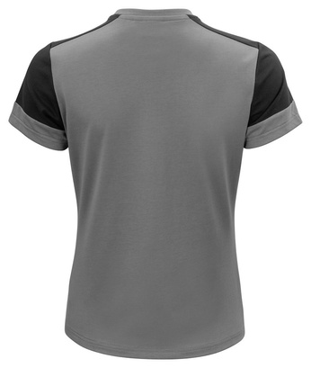 Moderne Prime T Lady T-Shirt der Marke Printer - Grau - Schwarz.