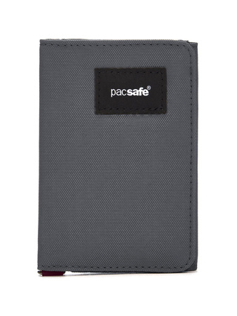 Men's small RFID Pacsafe wallet - dark grey