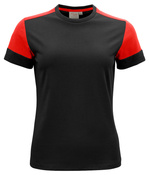 Nowoczesna koszulka Prime T Lady marki Printer - Czarno - czerwony