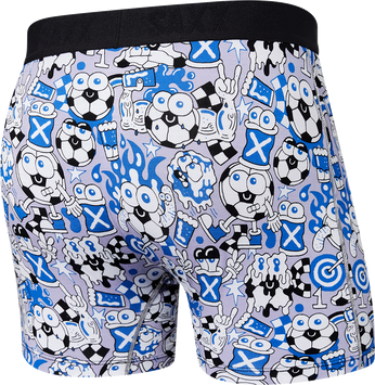 Men's quick-drying SAXX VIBE Boxer Briefs - blue balls.