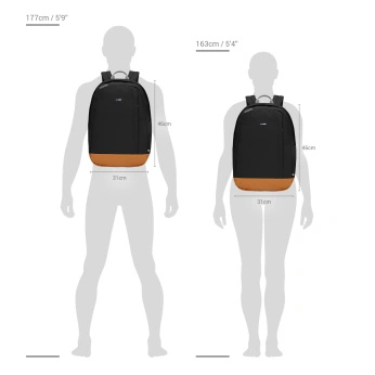 Anti-theft urban backpack Pacsafe Go 25 l - black