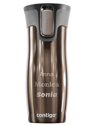 Kubek termiczny z grawerem Contigo West Loop 2.0 470 ml - Latte