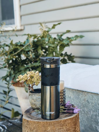 Thermal mug Contigo Byron 720ml with custom inscription - engraved - Gunmetal