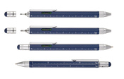 multifunctional ballpoint pen TROIKA construction - navy blue.