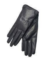 Gloves made of goat skin of the ID, black brand
