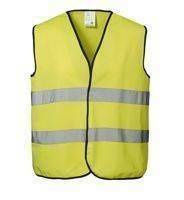 EN 20471 working vest from ID, Fluorescent yellow