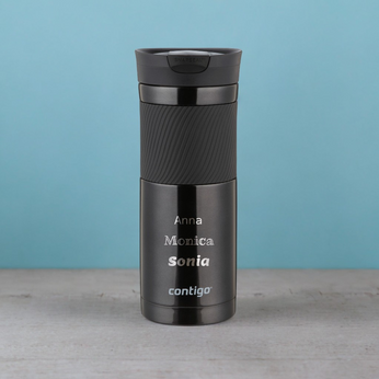 Contigo Byron 590ml thermal mug with engraving - Black