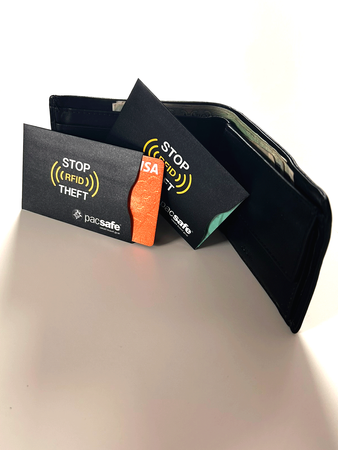 Pacsafe RFIDsleeve 25 proximity kartenleseschutzhülle - 2 stück - schwarz