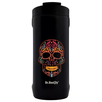 Thermal mug 2-in-1 Dr.Bacty Notus skull - black.