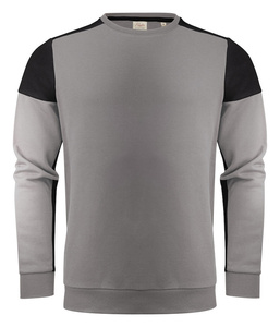 Zweifarbiger Prime Crewneck-Pullover der Marke Printer - Beige-Schwarz.