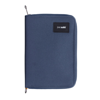 Men's large RFID wallet Pacsafe - coastal blue