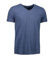 CORE V-neck tee ID - Niebieski
