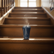 Coffee thermal mug with ceramic coating Dr.Bacty Apollo 227 ml - navy blue