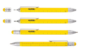 multifunctional ballpoint pen TROIKA construction - yellow.