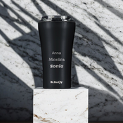 Ceramic-coated thermal Coffee Mug Dr.Bacty  Apollo 2.0 360 ml - Black Matt