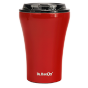 Coffee thermal mug with ceramic coating Dr.Bacty Apollo - 227 ml - red