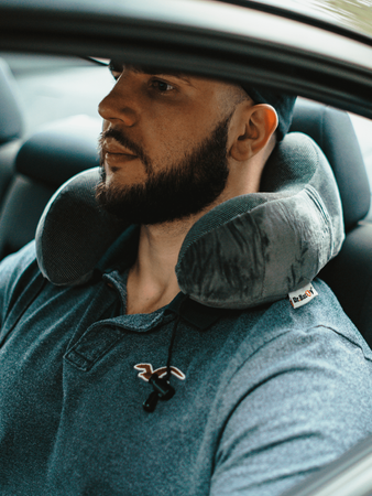 Travel cushion on the neck Dr. Bacty - gray