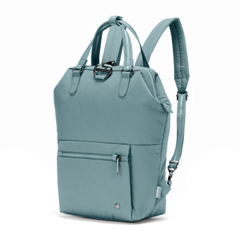 Diebstahlsicherer mini-rucksack für frauen pacsafe citysafe cx mini backpack econyl - schwarz