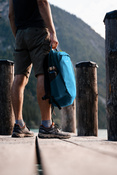 Wasserdichter, diebstahlsicherer Rucksack 25l Pacsafe ECO CX Econyl® - blau.
