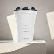 Dr.Bacty Apollo keramikbeschichteter Kaffeebecher 227 ml - weiß