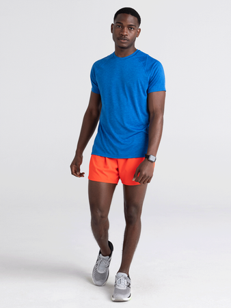 Running shorts with 2in1 Saxx Hightail - orange